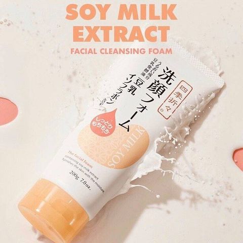 Sữa Rửa Mặt Kumano Soy Milk Isoflavone 200g - Dưỡng Ẩm Và Làm Sạch Da Mặt, Sản Phẩm Nội Địa Nhật Bản Chất Lượng Cao