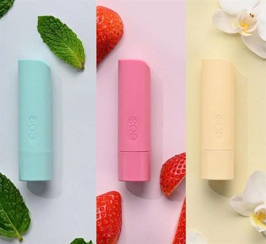 Set 9 Son Dưỡng Môi Eos 100% Natural Organic Lip Balm 4g - Độ ẩm và Chăm sóc Môi Tự Nhiên, Hương Vị Độc Đáo