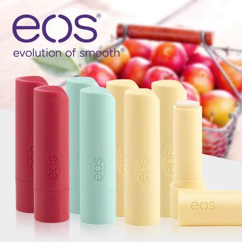 Set 9 Son Dưỡng Môi Eos 100% Natural Organic Lip Balm 4g - Độ ẩm và Chăm sóc Môi Tự Nhiên, Hương Vị Độc Đáo