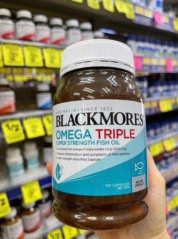 Blackmores Omega triple concentration fish oil 150 capsules