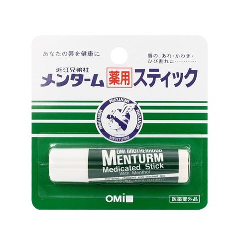 Son Dưỡng Môi Omi Brotherhood Menturm Medicated Stick - Giải Pháp Chăm Sóc Môi Khô Nứt - Hương Mát, Dễ Dàng Mang Theo