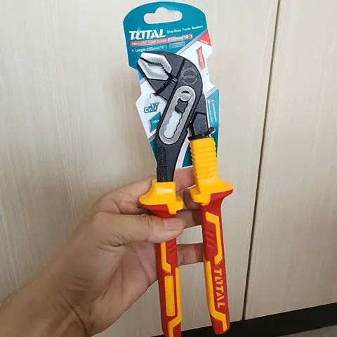 Kìm Mỏ Quạ Cách Điện 10 Inch Total THTIP28101 - An Toàn Điện 1000V, Chắc Chắn, Phù Hợp Thợ Điện & Gia Dụng