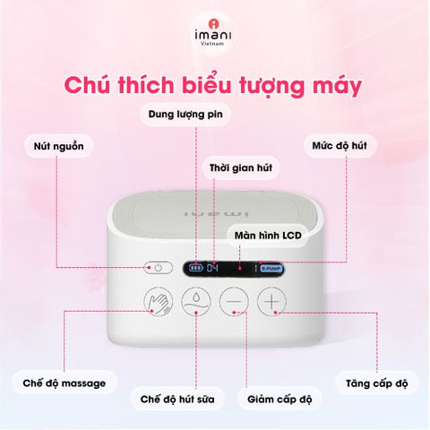 Máy Hút Sữa Không Dây Imani I2 Plus - Thiết Kế Tiện Lợi Với Dock Sạc Kép, Hoàn Hảo Cho Mẹ Bỉm Sữa Bận Rộn, Bảo Hành 1 Năm