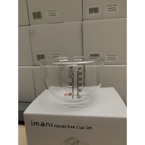 Cốc lẻ máy hút sữa Imani 200ml - Nhựa an toàn không BPA, phụ kiện thay thế cho cốc hút sữa rảnh tay, tiện lợi cho mẹ và bé