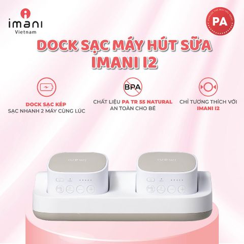 Dock Sạc Nhanh Cho Máy Hút Sữa Imani I2, I2 Plus - Sạc Cùng Lúc 2 Thiết Bị, Chất Lượng Hàn Quốc, An Toàn Cho Mẹ Và Bé