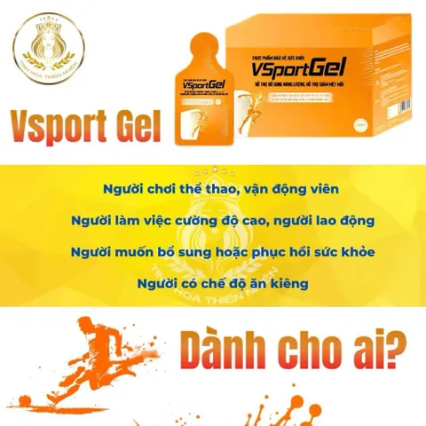 Gel Bổ Sung Năng Lượng Nhanh VSport 15g - Thực Phẩm Chức Năng Dành Cho Người Chơi Thể Thao và Người Cần Tỉnh Táo