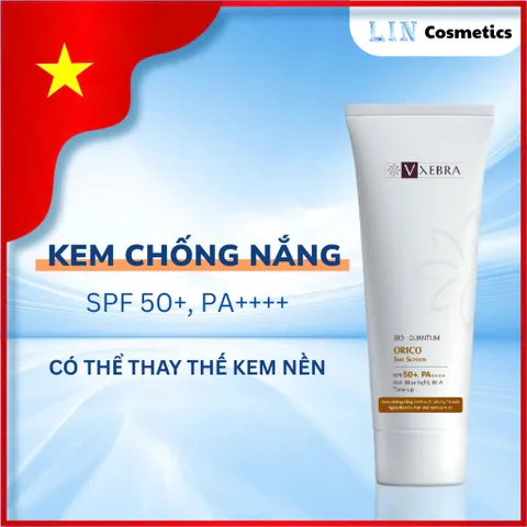Kem Chống Nắng Kiềm Dầu Vxebra 50g - Nâng Tone Nhẹ, Dưỡng Ẩm, Chống Nước Cho Da Mặt, Phù Hợp Da Dầu, Chống Tia UV