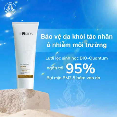 Kem Chống Nắng Kiềm Dầu Vxebra 50g - Nâng Tone Nhẹ, Dưỡng Ẩm, Chống Nước Cho Da Mặt, Phù Hợp Da Dầu, Chống Tia UV