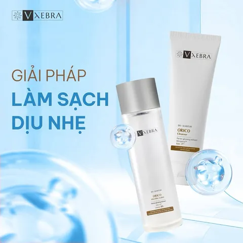 Combo Dưỡng Da Sạch Sâu - Nước Tẩy Trang Orico Micellar Water & Sữa Rửa Mặt Orico Cleanser Cho Da Nhạy Cảm, Không Cồn, An Toàn