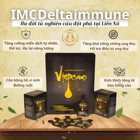 Thực phẩm chức năng Vtopcan - Giải pháp bảo vệ sức khỏe toàn diện, tăng cường sức đề kháng cho mọi lứa tuổi