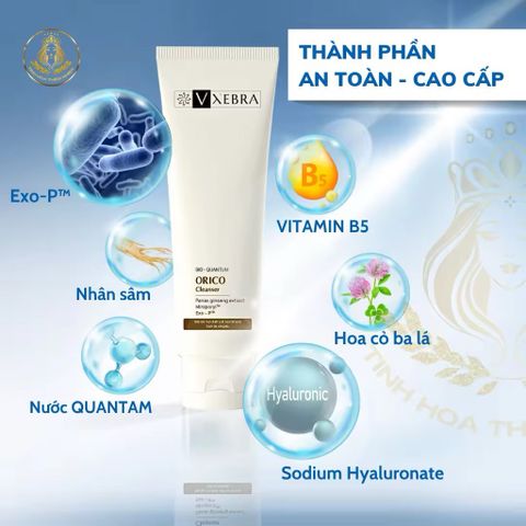 Sữa Rửa Mặt Vxebra Orico Cleanser - Làm Sạch Da Hiệu Quả, Cung Cấp Ẩm, Tẩy Tế Bào Chết Dịu Nhẹ Cho Da Nhạy Cảm