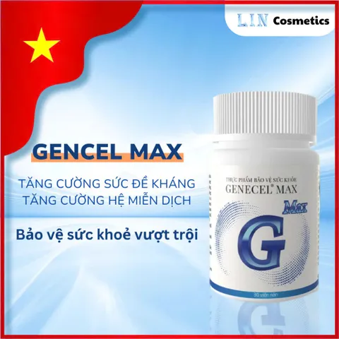 Thực phẩm chức năng Gencel Max 30 viên - Tăng cường sức đề kháng và hệ miễn dịch, hỗ trợ sức khỏe tổng thể