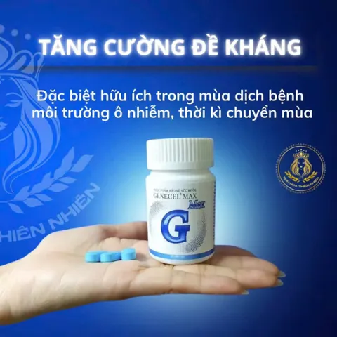 Thực phẩm chức năng Gencel Max 30 viên - Tăng cường sức đề kháng và hệ miễn dịch, hỗ trợ sức khỏe tổng thể