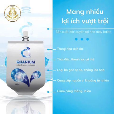 Nước Uống Ion Kiềm Bù Khoáng Điện Giải Quantum 350ml - Bổ Sung Khoáng Chất & Hỗ Trợ Cân Bằng Cơ Thể, Tăng Cường Sức Khỏe