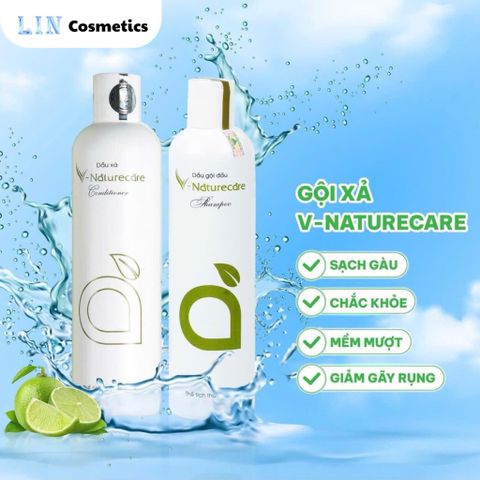 Combo Dầu Gội & Dầu Xả Vnaturecare 300ml - Làm Sạch, Dưỡng Tóc Chắc Khỏe, Giảm Hư Tổn, Phù Hợp Tóc Nhuộm
