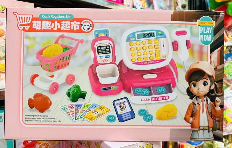Đồ Chơi Nhập Vai Máy Tính Thu Ngân Siêu Thị DA XIN TOYS 1111-134 - Bộ Đồ Chơi Giáo Dục Về Tài Chính Cho Trẻ Em