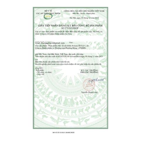Viên Canxi Nano Sinh Học Avisure Hical cho Bà Bầu và Phụ Nữ Cho Con Bú - Hỗ Trợ Phát Triển Xương Chắc Khỏe, Ngăn Ngừa Loãng Xương