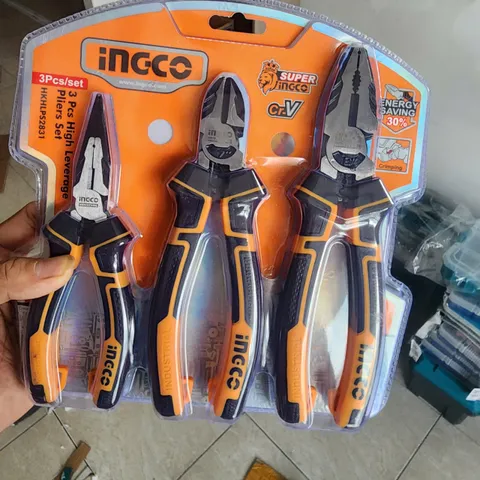 Bộ 3 Kìm Cao Cấp INGCO HKHLPS2831 - Kìm Răng, Kìm Cắt, Kìm Nhọn Thép CR-V, Dụng Cụ Cầm Tay Chất Lượng Cao