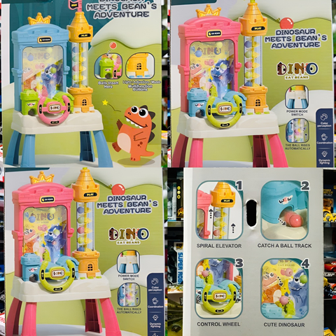 Máy Trò Chơi Khủng Long Bắn Bóng 2203 Có Đèn & Âm Thanh - Đồ Chơi Điện Tử Vui Nhộn Cho Trẻ Em Từ 3 Tuổi