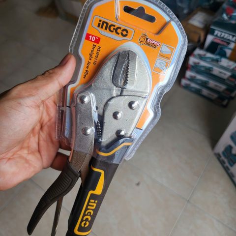 Kìm bấm hàm INGCO HSJP0110 10 inch - Dụng cụ cầm tay bền chắc, thép Cr-V mạ niken, lý tưởng cho thợ cơ khí và gia đình