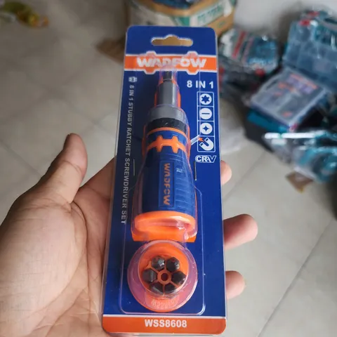 Bộ tuốc nơ vít đa năng 8 trong 1 Wadfow WSS8608 - Chất liệu Cr-V, đầu vít phong phú, tiện dụng cho sửa chữa gia đình và điện tử