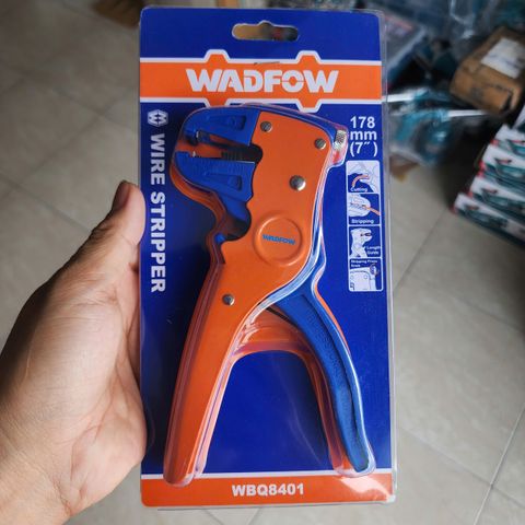 Kìm Tuốt Dây Điện Wadfow WBQ8401 - Dài 178mm, Lưỡi Cắt Sắc, Tay Cầm Chống Trượt, Dụng Cụ Cầm Tay Chuyên Dùng Cho Thợ Điện