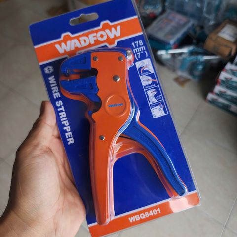 Kìm Tuốt Dây Điện Wadfow WBQ8401 - Dài 178mm, Lưỡi Cắt Sắc, Tay Cầm Chống Trượt, Dụng Cụ Cầm Tay Chuyên Dùng Cho Thợ Điện