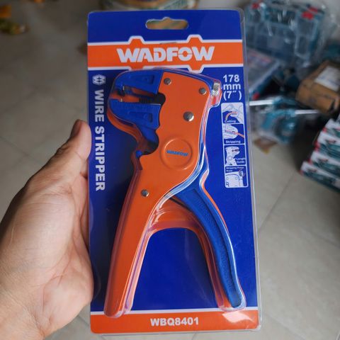 Kìm Tuốt Dây Điện Wadfow WBQ8401 - Dài 178mm, Lưỡi Cắt Sắc, Tay Cầm Chống Trượt, Dụng Cụ Cầm Tay Chuyên Dùng Cho Thợ Điện