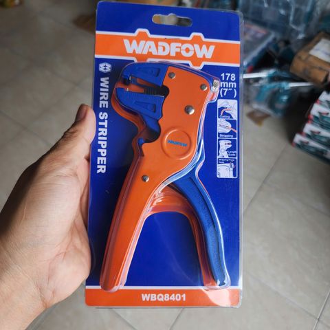Kìm Tuốt Dây Điện Wadfow WBQ8401 - Dài 178mm, Lưỡi Cắt Sắc, Tay Cầm Chống Trượt, Dụng Cụ Cầm Tay Chuyên Dùng Cho Thợ Điện