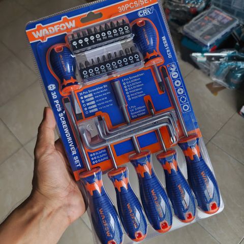 Bộ 30 Món Tua Vít WADFOW WSS1430 - Dụng Cụ Cầm Tay Đa Năng Chất Liệu CR-V, Đầu Vít Đa Dạng Phục Vụ Sửa Chữa Điện Tử, Cơ Khí