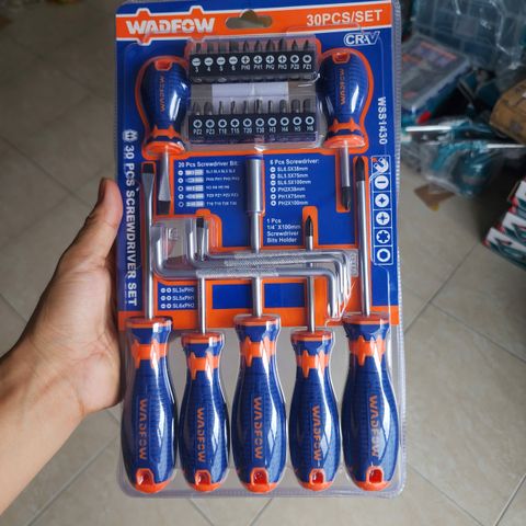 Bộ 30 Món Tua Vít WADFOW WSS1430 - Dụng Cụ Cầm Tay Đa Năng Chất Liệu CR-V, Đầu Vít Đa Dạng Phục Vụ Sửa Chữa Điện Tử, Cơ Khí