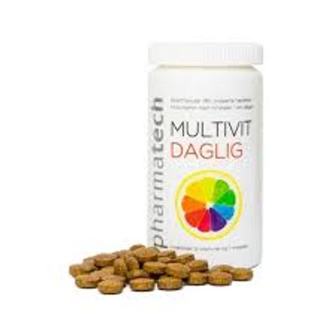 Viên Uống Bổ Sung Vitamin & Khoáng Chất MULTIVIT DAGLIG 180 Viên - Tăng Cường Dinh Dưỡng, Hỗ Trợ Sức Khỏe