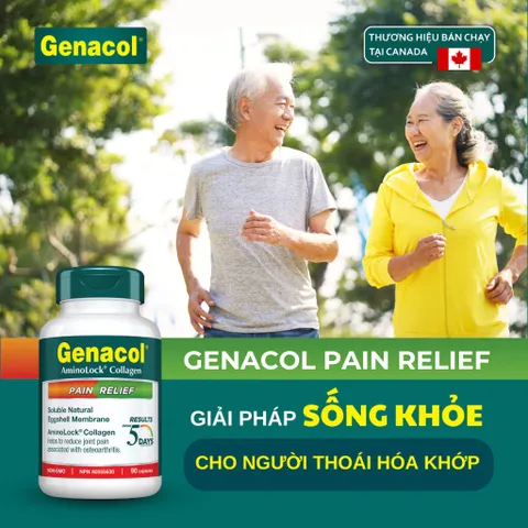 [ Nhập khẩu] Thực phẩm bảo vệ sức khỏe xương khớp Genacol Pain Relief  (Hộp 90 viên)