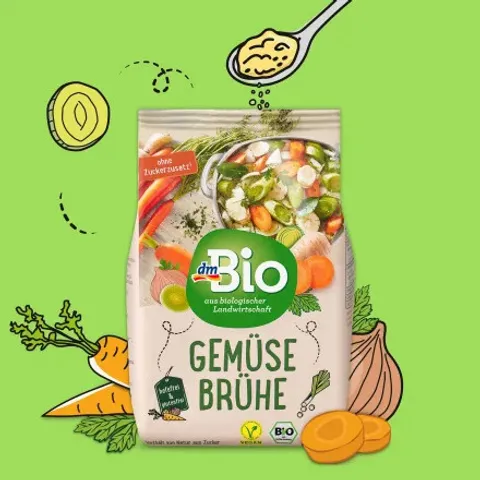 Hạt Nêm Hữu Cơ DM Bio 290g - Hạt Nêm Rau Củ Không Chất Bảo Quản, An Toàn Cho Sức Khỏe, Xuất Xứ Đức, 7 Loại Rau Củ Bio