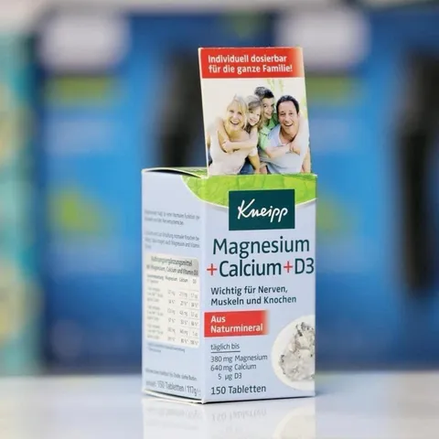 [Hàng Đức] Viên uống Kneipp bổ sung vitamin d3, canxi, magie, lọ 150 viên 316717