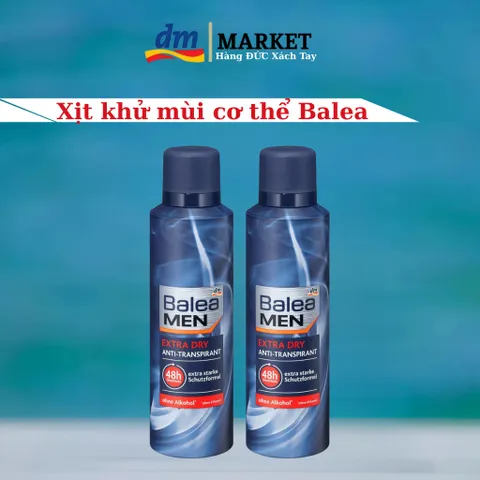 Xịt Khử Mùi Balea Men Invisible 200ml - Ngăn Mùi 48h, Dưỡng Da, Hương Nước Hoa Sang Trọng cho Nam Giới