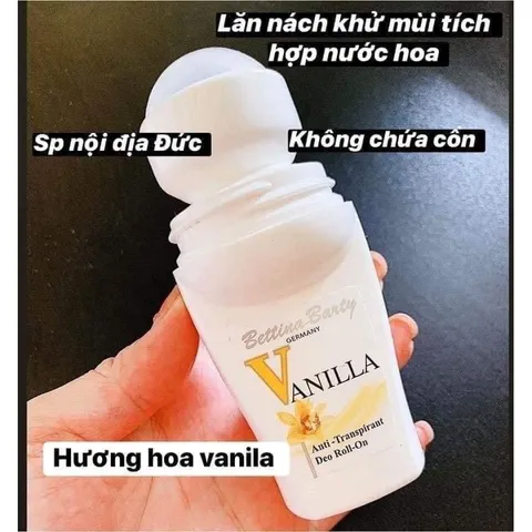 Lăn Nách Khử Mùi Nước Hoa Vanila - Giảm Tiết Mồ Hôi, 50ml - Sản Phẩm Cao Cấp Made in Germany, Hương Thơm Duy Trì 48 Giờ