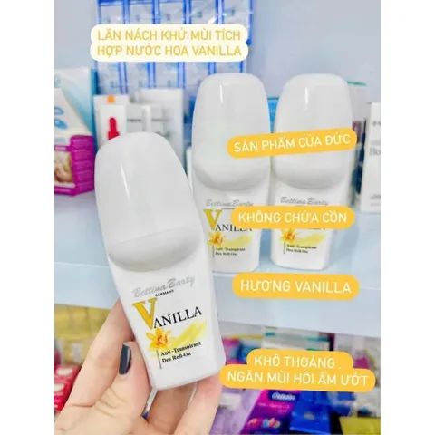 Lăn Nách Khử Mùi Nước Hoa Vanila - Giảm Tiết Mồ Hôi, 50ml - Sản Phẩm Cao Cấp Made in Germany, Hương Thơm Duy Trì 48 Giờ