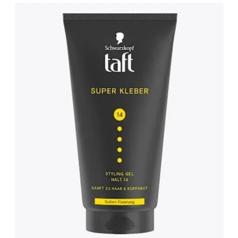 Gel vuốt tóc siêu mạnh Taft MEN Super Kleber Power Gel 150ml - Xuất xứ Đức, cố định kiểu tóc ngay lập tức, không bết dính, chiết xuất tự nhiên