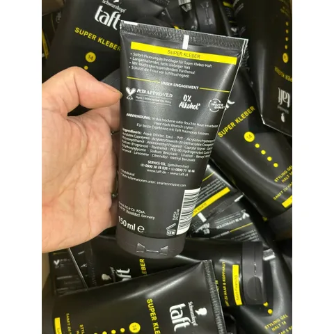 Gel vuốt tóc siêu mạnh Taft MEN Super Kleber Power Gel 150ml - Xuất xứ Đức, cố định kiểu tóc ngay lập tức, không bết dính, chiết xuất tự nhiên
