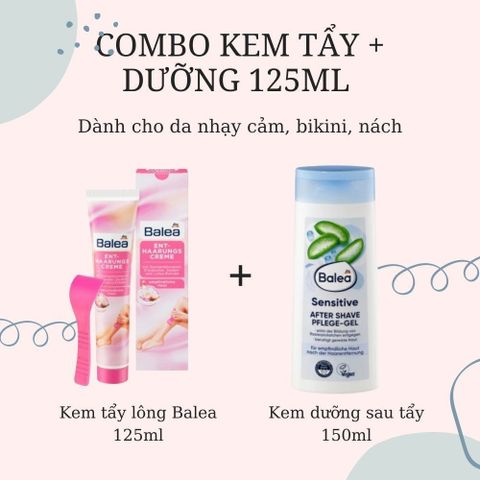 Kem Tẩy Lông và Dưỡng Da Balea 125ml - An Toàn & Hiệu Quả cho Vùng Da Nhạy Cảm, Không Gây Khô Rát, Hàng Đức Chính Hãng