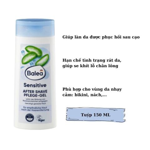 Kem Tẩy Lông và Dưỡng Da Balea 125ml - An Toàn & Hiệu Quả cho Vùng Da Nhạy Cảm, Không Gây Khô Rát, Hàng Đức Chính Hãng