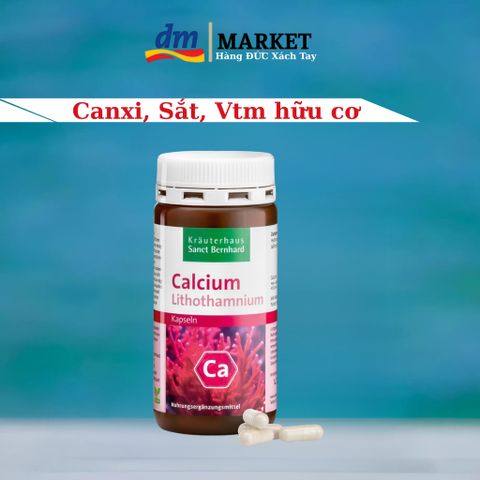 Viên uống Calcium tảo biển đỏ Sanct Bernhard 120 viên - Hàng chính hãng Đức, bổ sung canxi tự nhiên, hỗ trợ xương khỏe mạnh