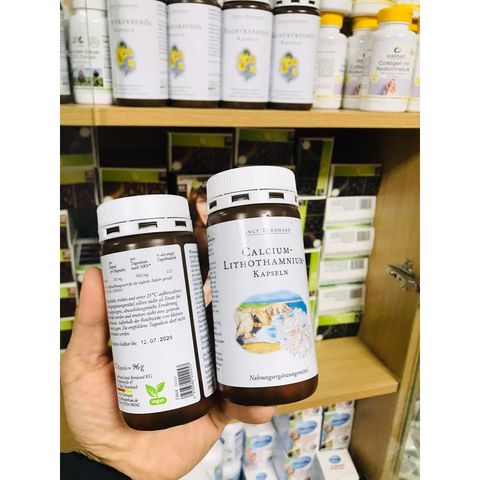 Viên uống Calcium tảo biển đỏ Sanct Bernhard 120 viên - Hàng chính hãng Đức, bổ sung canxi tự nhiên, hỗ trợ xương khỏe mạnh