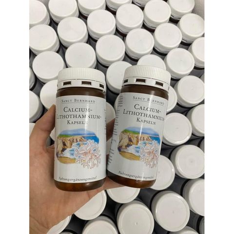Viên uống Calcium tảo biển đỏ Sanct Bernhard 120 viên - Hàng chính hãng Đức, bổ sung canxi tự nhiên, hỗ trợ xương khỏe mạnh