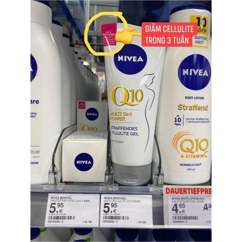 Kem Săn Chắc Cơ Thể Nivea Q10 Multi 5in1 200ml - Giảm Mỡ, Tái Tạo Da, Ngăn Ngừa Cellulite, Hàng Đức