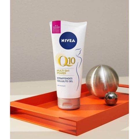 Kem Săn Chắc Cơ Thể Nivea Q10 Multi 5in1 200ml - Giảm Mỡ, Tái Tạo Da, Ngăn Ngừa Cellulite, Hàng Đức
