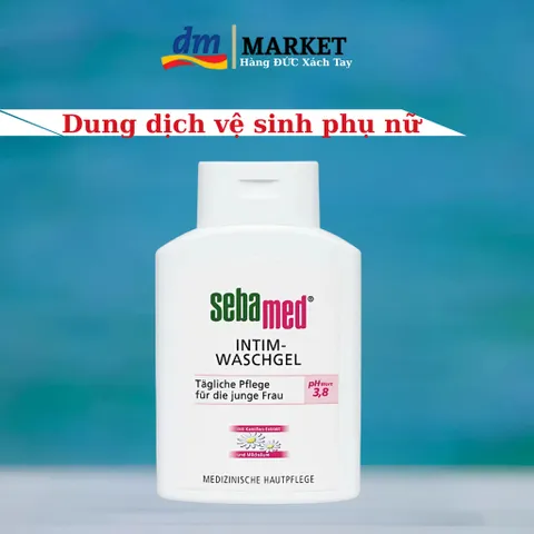 Dung Dịch Vệ Sinh Phụ Nữ Sebamed Intim Waschgel 200ml - pH 3.8, Kháng Khuẩn, Duy Trì Cân Bằng Sinh Học Vùng Kín, Từ Thiên Nhiên