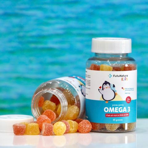 Kẹo Dẻo Bổ Sung Omega 3 FutuNatura Kids – Hỗ Trợ Phát Triển Trí Não và Thị Giác Cho Trẻ Từ 3 Tuổi, Vị Mâm Xôi Chanh Ngon Miệng