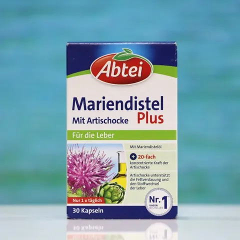 Abtei Mariendistel 30 Viên - Bổ Gan, Hỗ Trợ Thải Độc Gan, Men Gan Cao, Sản Phẩm Chất Lượng Từ Đức
